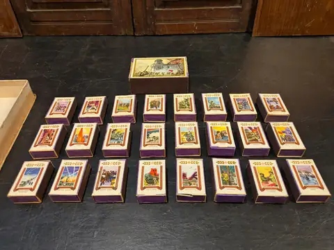 Vintage Soviet WWII Commemorative Matchbox Set – 1945–1975 Victory Anniversary