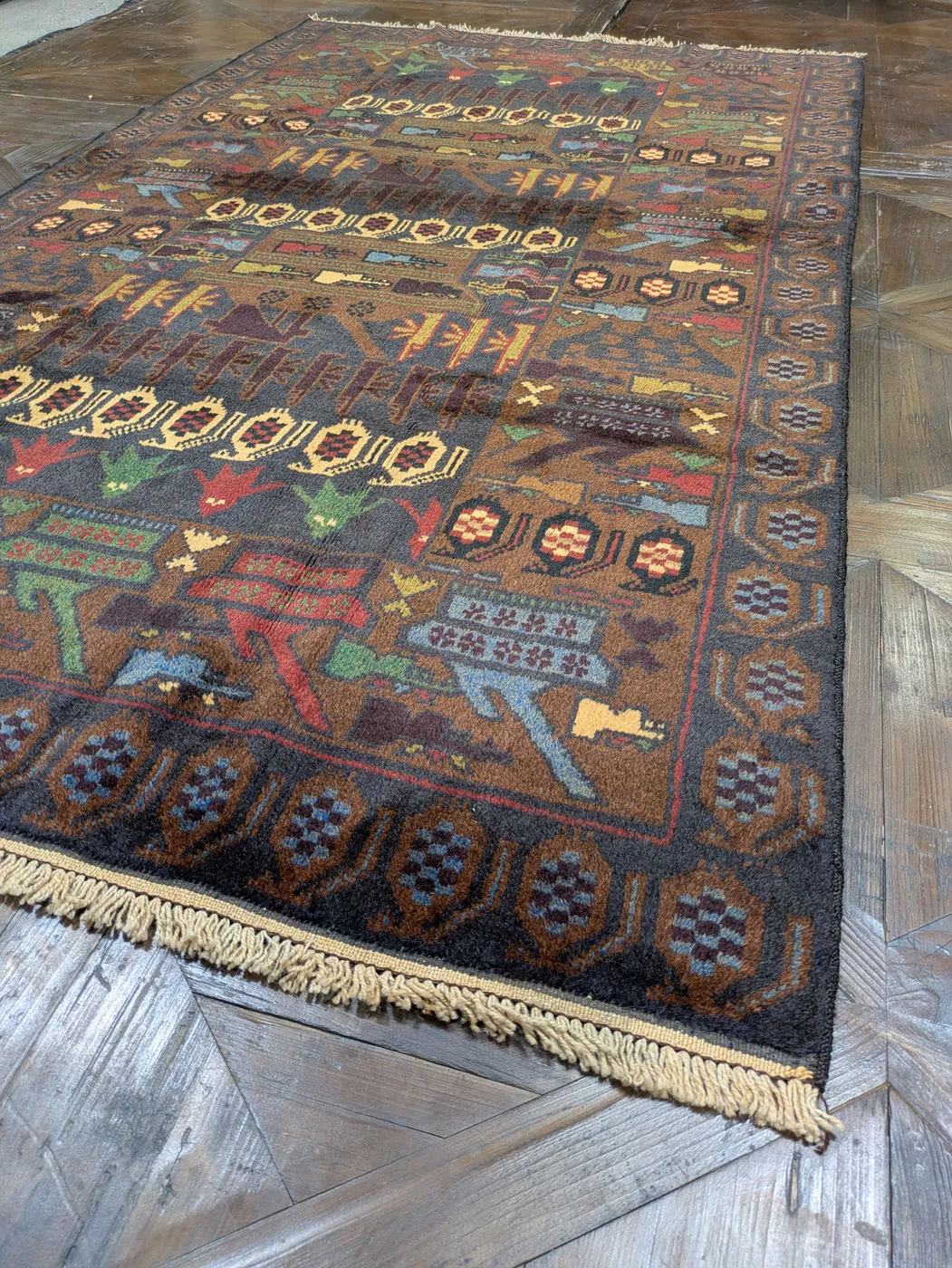 War Rug #2115, 207 x 113 cm, photo 3 of 8