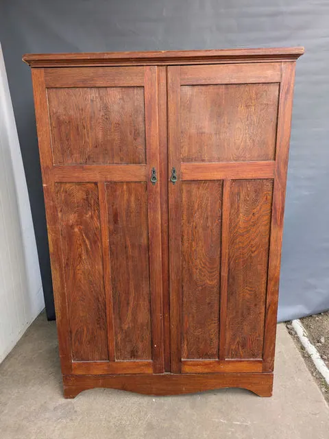 Timber Wardrobe / Storage Cabinet, Vintage