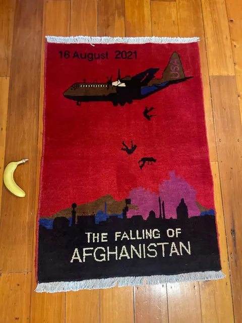 War Rug #961, 123 x 86 cm