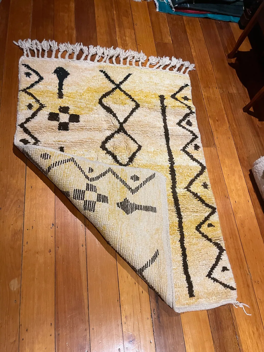 Criss Cross, Large Authentic Premium Beni Ourain Moroccan Rug, 165 x 115 cm, photo 2 of 12