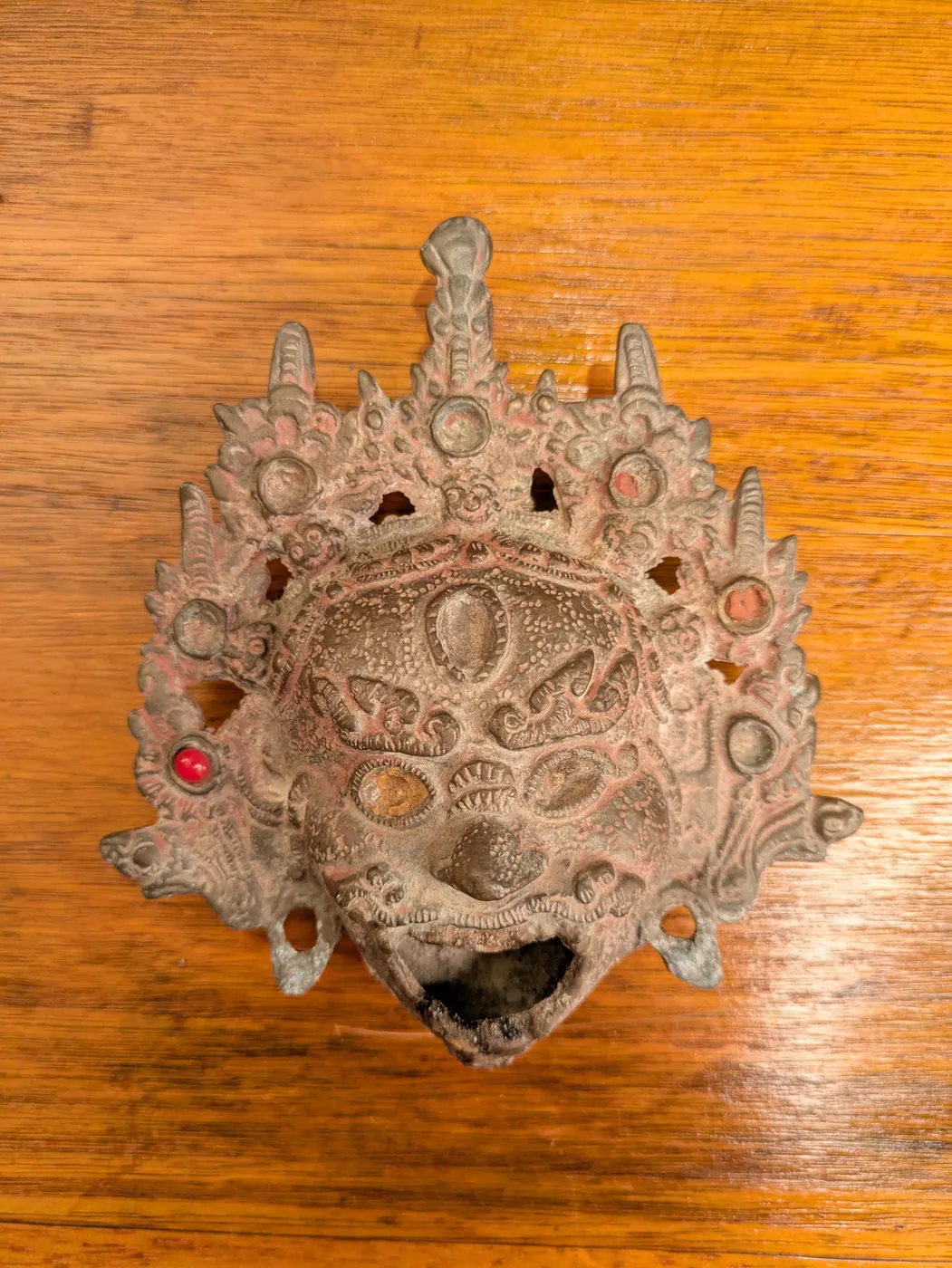 Antique Tibetan/Nepalese Bronze Ritual Butter Lamp Burner, photo 1 of 8