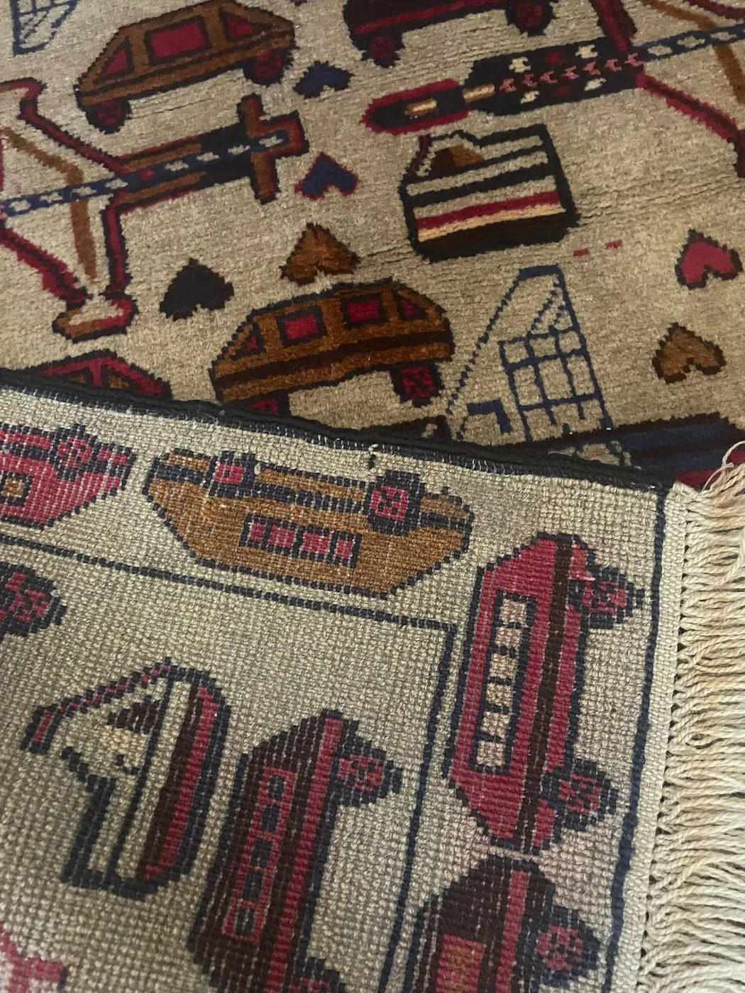 Afghan Rug #1077, 139 x 89 cm, photo 6 of 8