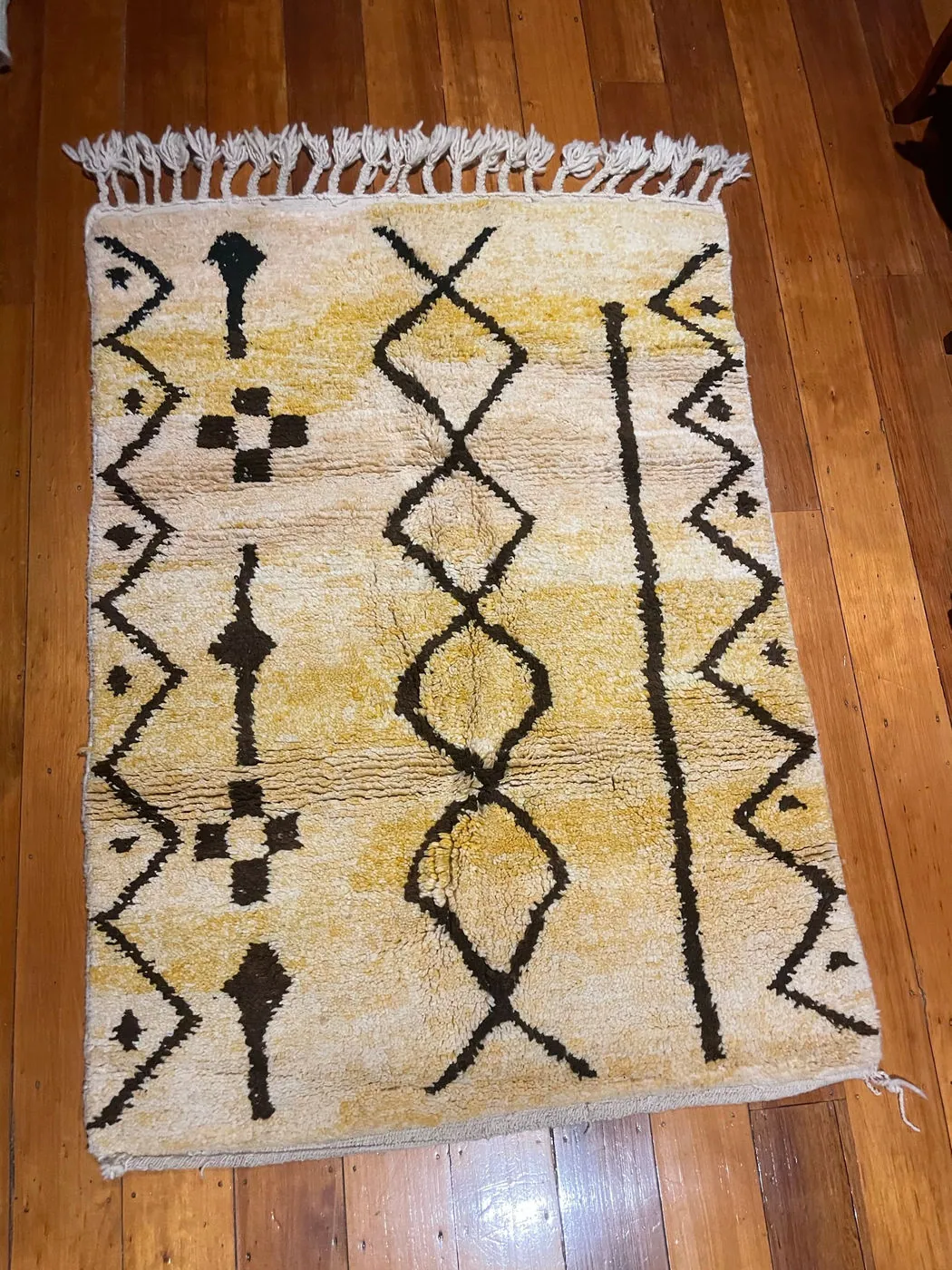 Criss Cross, Large Authentic Premium Beni Ourain Moroccan Rug, 165 x 115 cm, photo 1 of 12