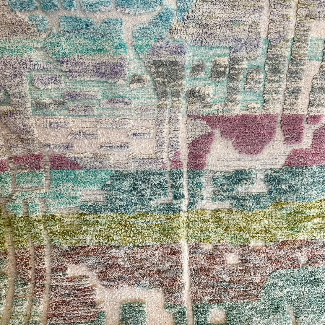 Icey Sea , Large Authentic Beni Ourain, Moroccan Rug, 260 x 165 cm, photo 14 of 15