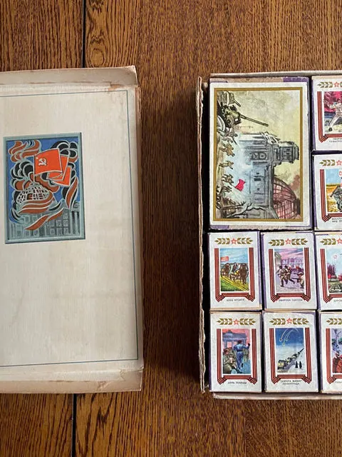 Full collection of 25 Soviet matchboxes from 1975