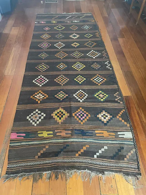 Kilim Rug #829, 344 x 139 cm
