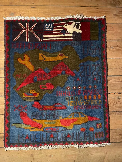Afghan Rug #618, 73 x 60 cm