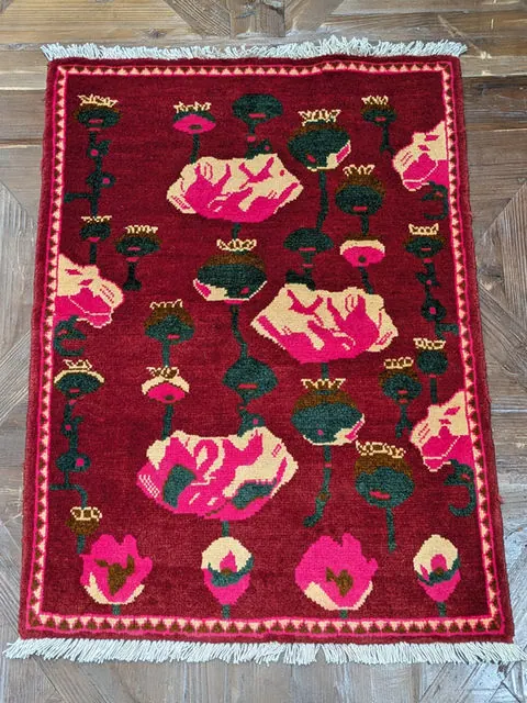 Afghan Rug #2010, 80 x 58 cm