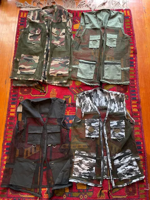 Afghan military waistcoat, sizes in the photos
