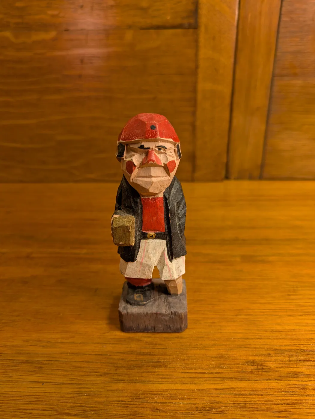 Vintage Hand-Carved Folk Art Figurines, Set of 4 Nautical Characters, photo 8 of 12