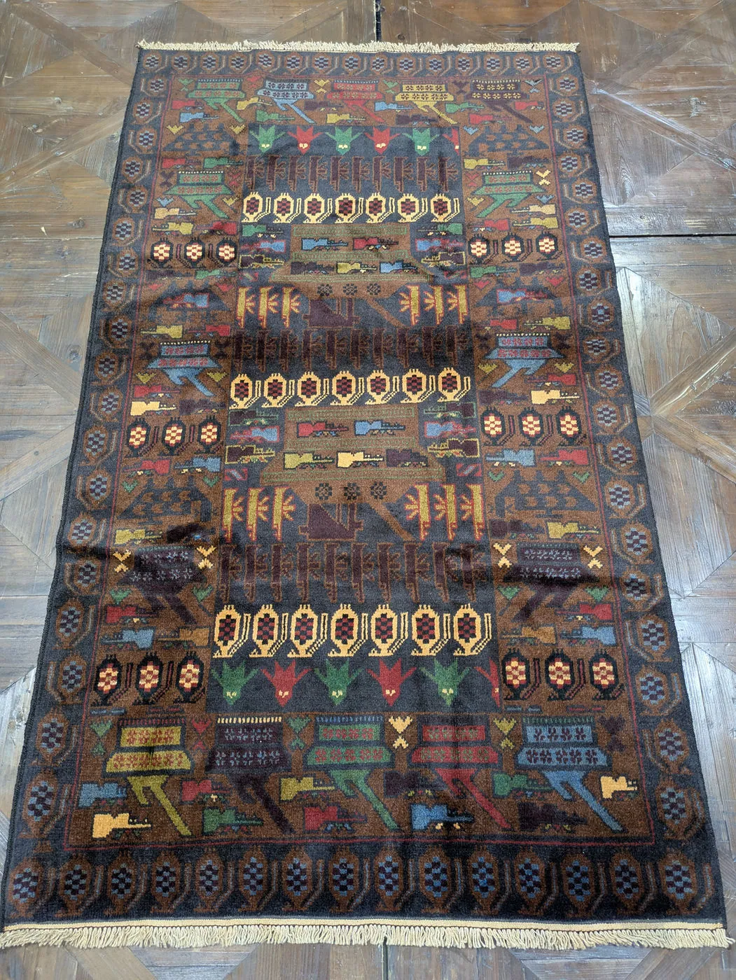 War Rug #2115, 207 x 113 cm, photo 1 of 8