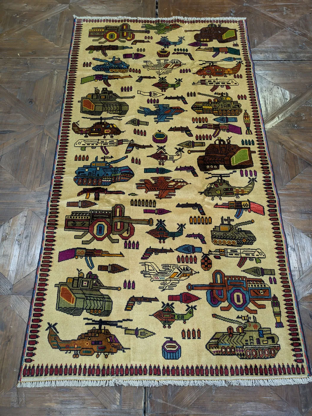 War Rug #2114, 197 x 106 cm, photo 2 of 8
