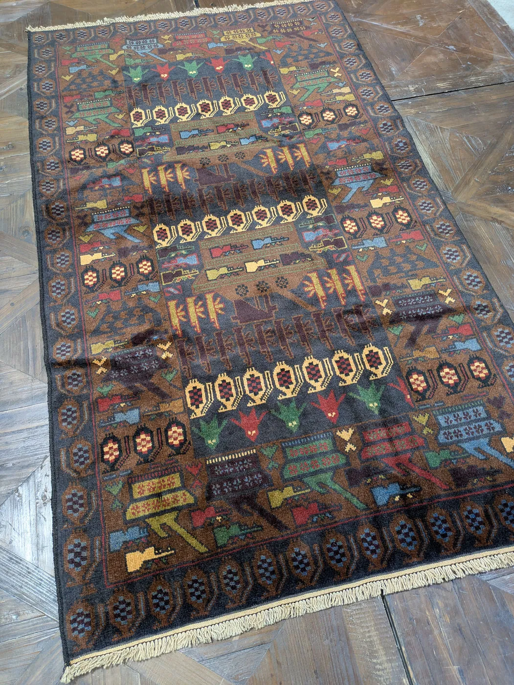 War Rug #2115, 207 x 113 cm, photo 5 of 8