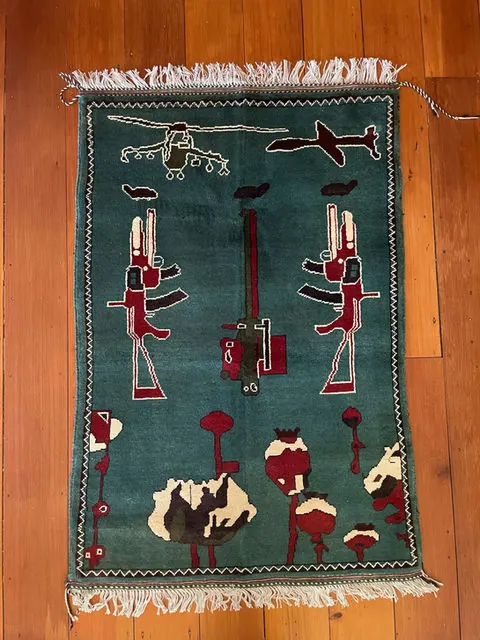 Afghan Rug #1071, 122 x 81 cm