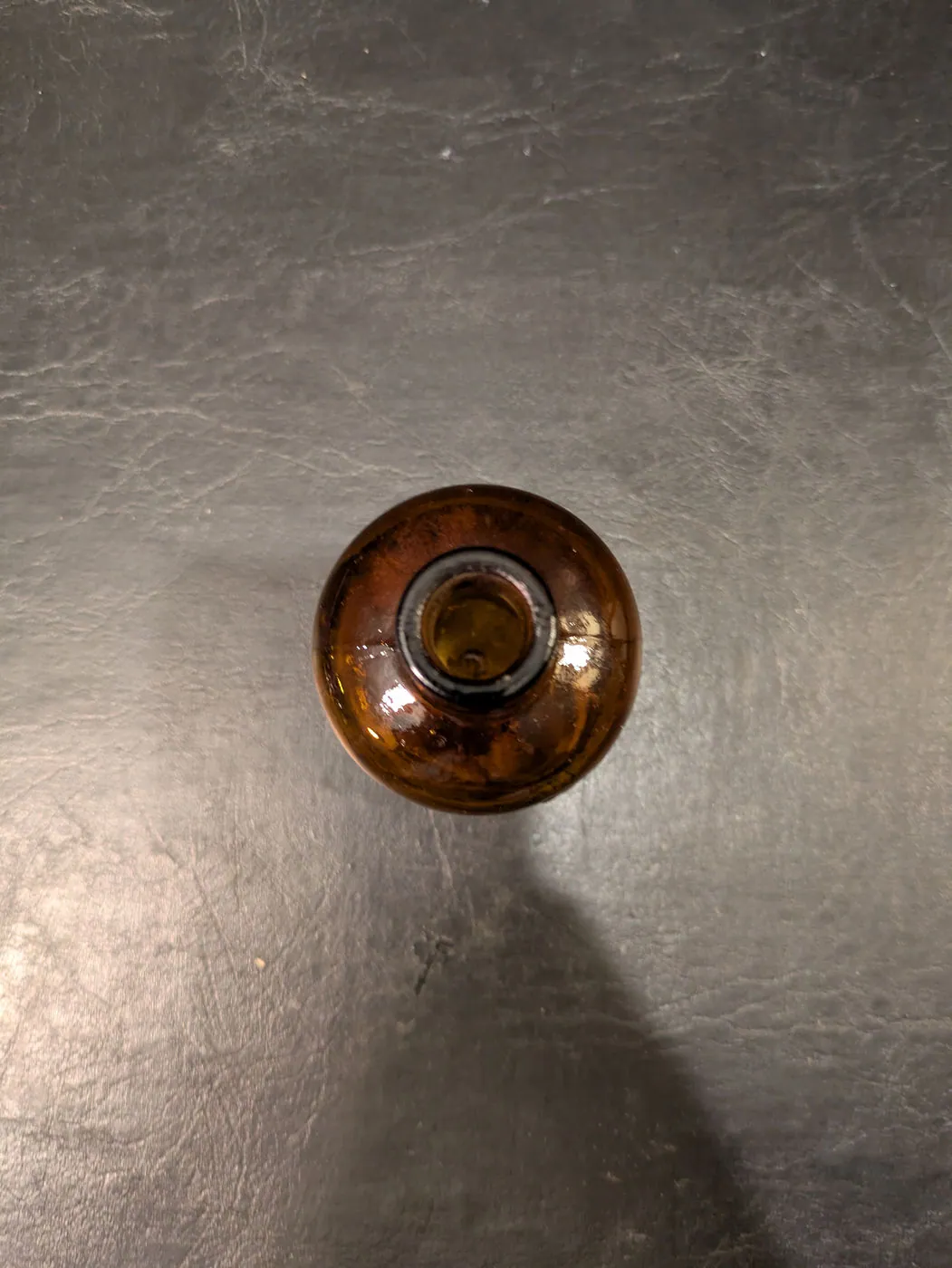 Antique Australian Poison Bottle, Amber Ribbed “POISON” Bottle to AGM c.1910 to 1920, photo 5 of 8