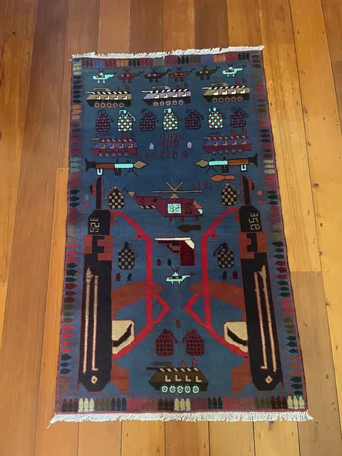 War Rug #887, 148 x 87 cm