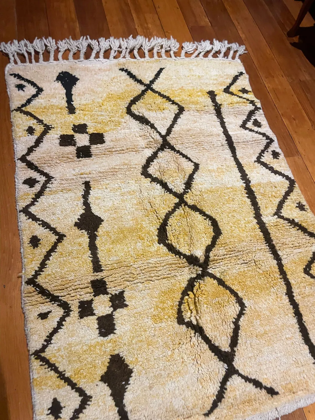 Criss Cross, Large Authentic Premium Beni Ourain Moroccan Rug, 165 x 115 cm, photo 7 of 12