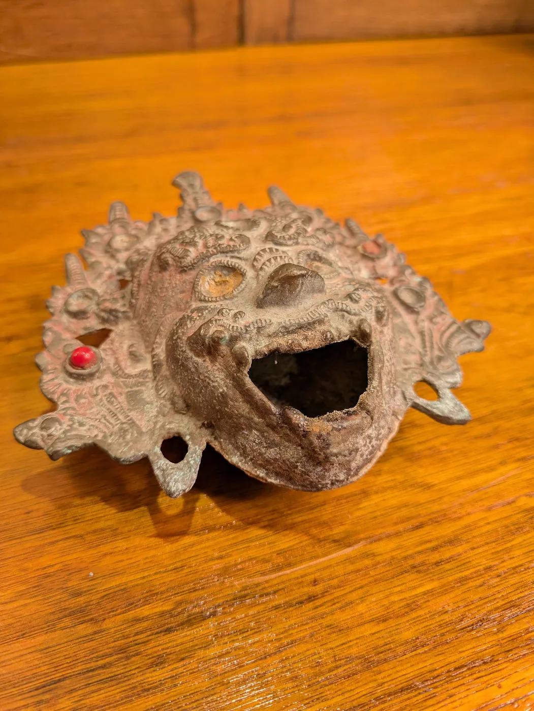 Antique Tibetan/Nepalese Bronze Ritual Butter Lamp Burner, photo 2 of 8