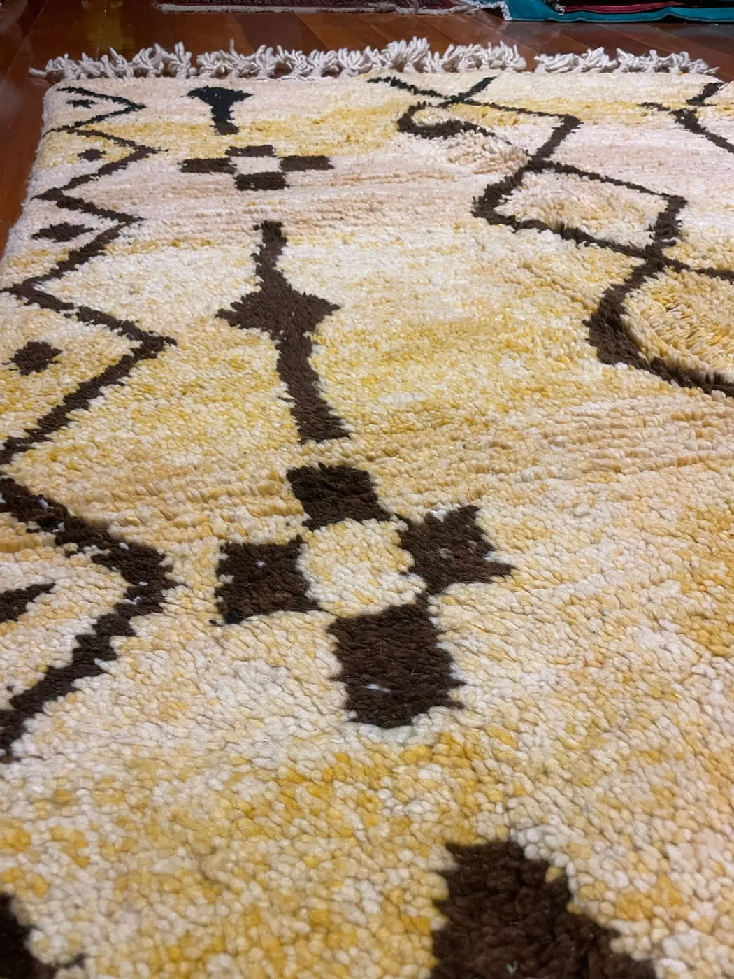 Criss Cross, Large Authentic Premium Beni Ourain Moroccan Rug, 165 x 115 cm, photo 6 of 12