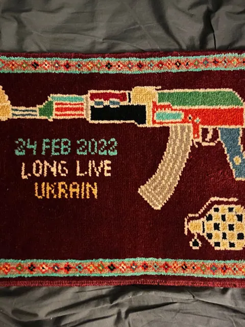 War Rug #810, 33 x 48 cm