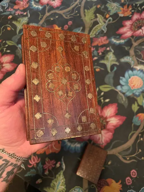 Antique Book Shaped hidden jewellery box