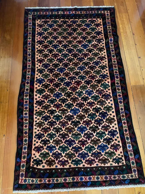 Afghan Rug #868, 218 x 121 cm