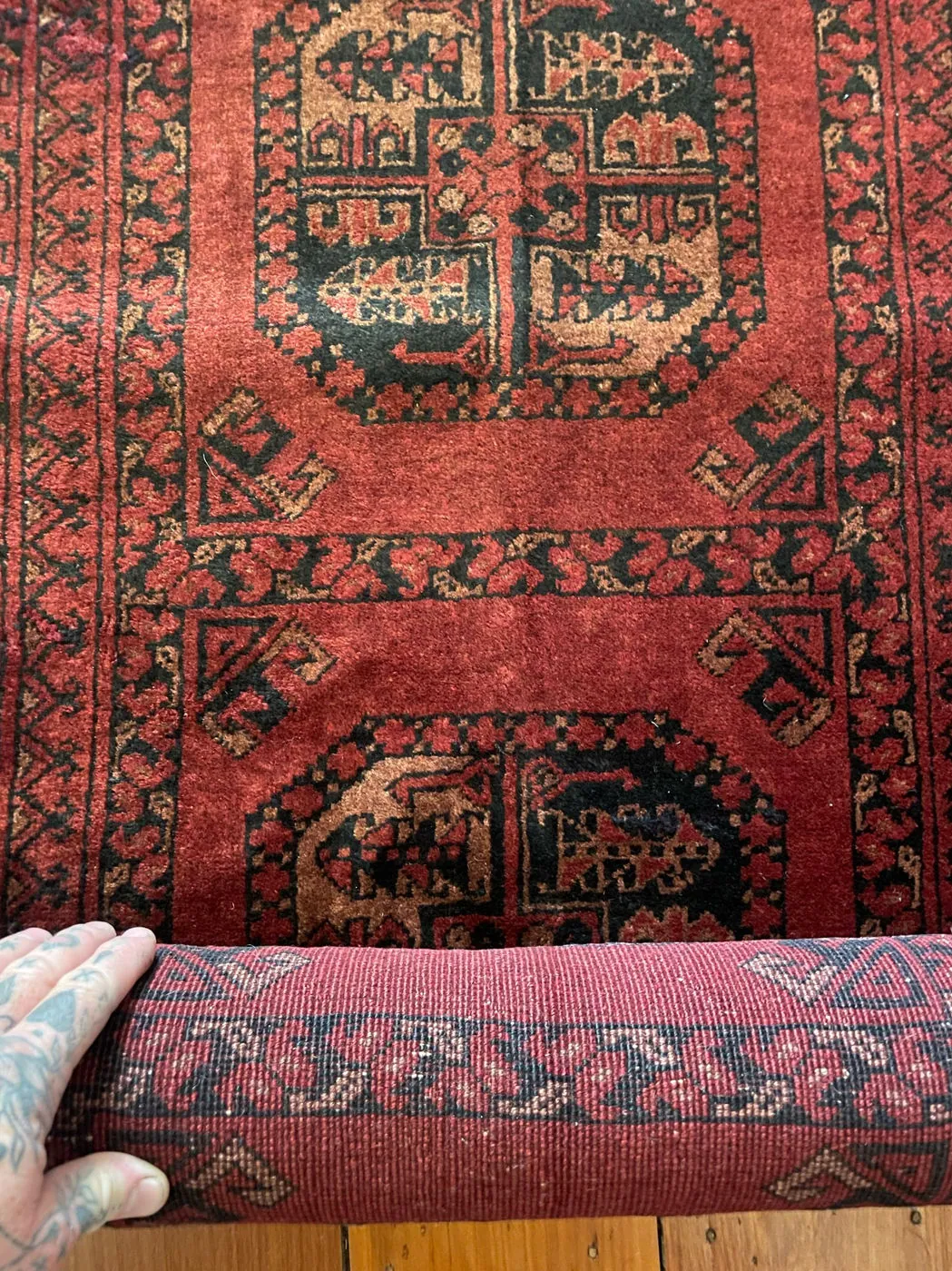 Afghan Rug #867, 281 x 84 cm, photo 11 of 12