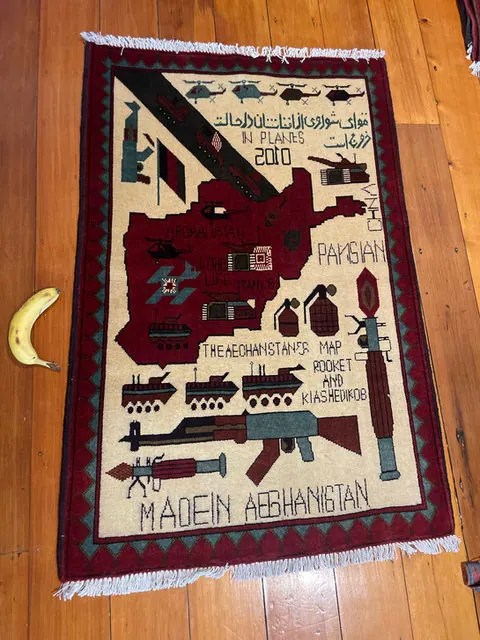 Afghan Rug #968, 126 x 84 cm