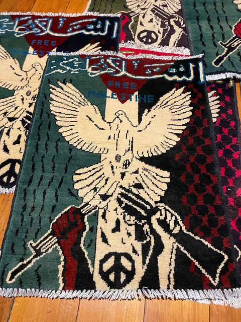 Small Free Palestine rug, 100% to the PCRF, 80 x 58 cm