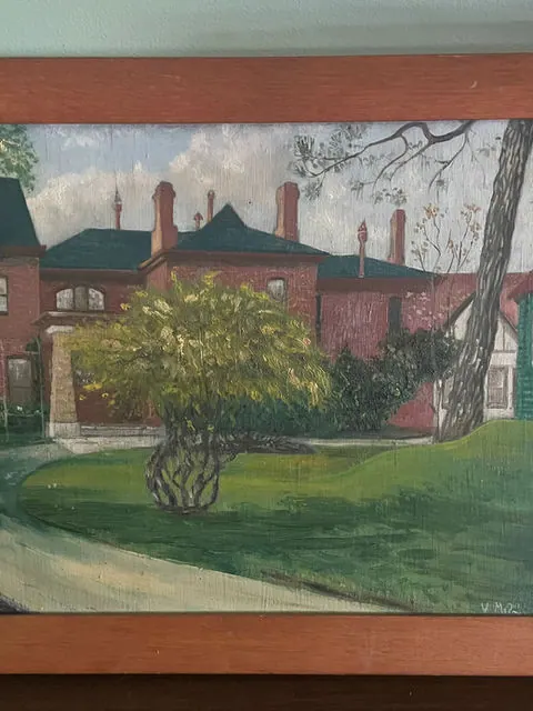 Mid Centuryy Dutch-Australian Oil Painting, Signed V. McPhail, Melbourne Artist