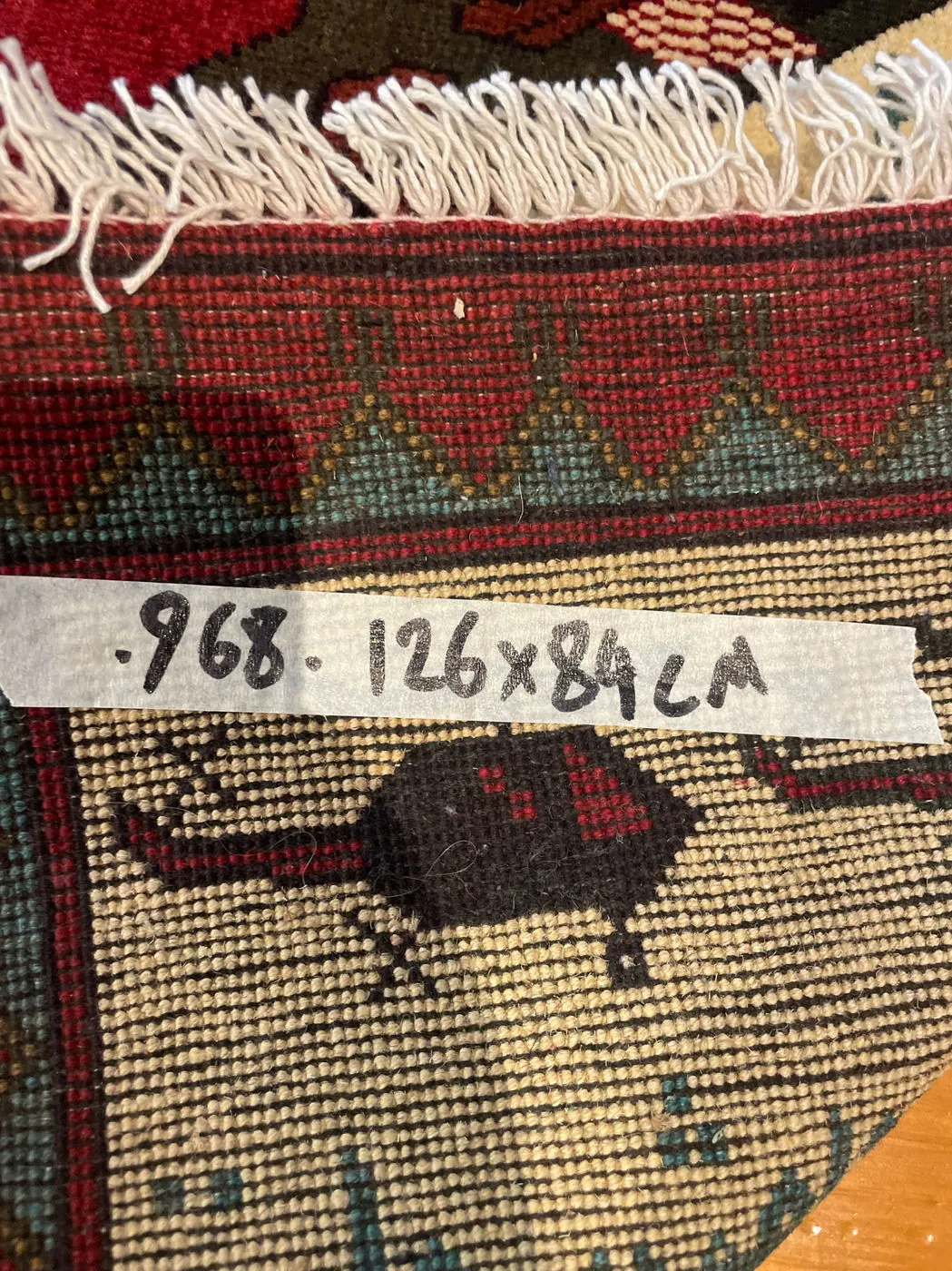 Afghan Rug #968, 126 x 84 cm, photo 4 of 4