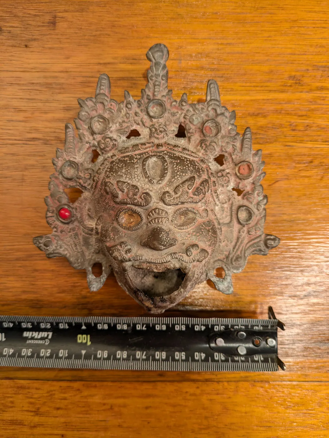 Antique Tibetan/Nepalese Bronze Ritual Butter Lamp Burner, photo 8 of 8