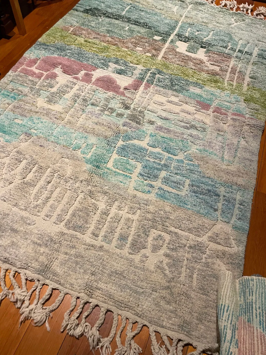 Icey Sea , Large Authentic Beni Ourain, Moroccan Rug, 260 x 165 cm, photo 8 of 15