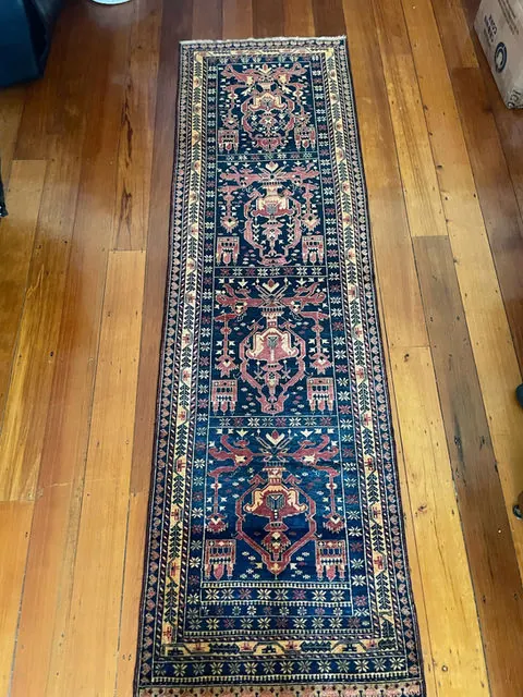 Afghan Rug #869, 277 x 82 cm