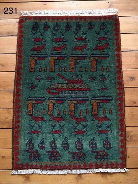 Afghan Rug #231, 85 x 60 cm