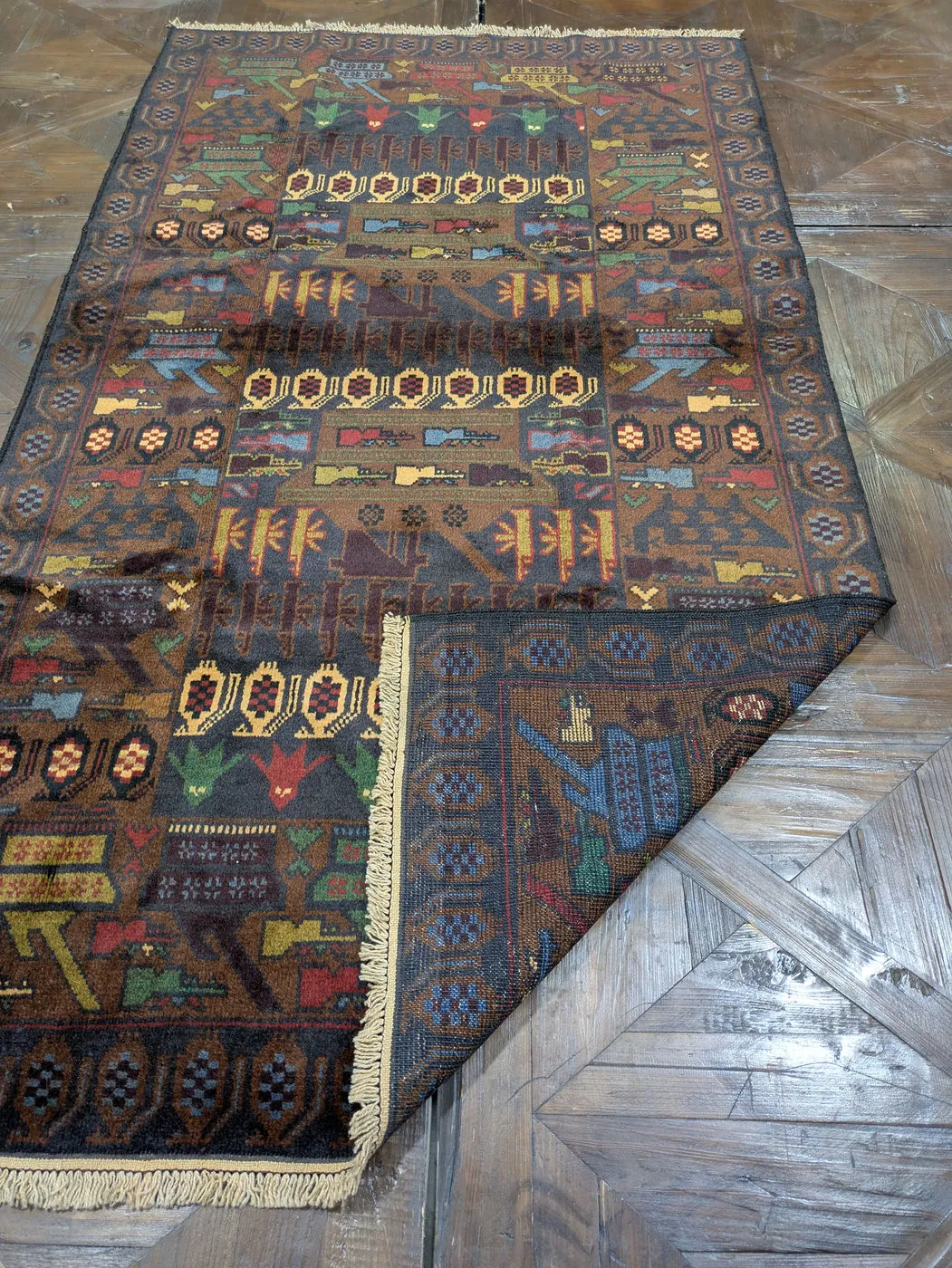 War Rug #2115, 207 x 113 cm, photo 6 of 8