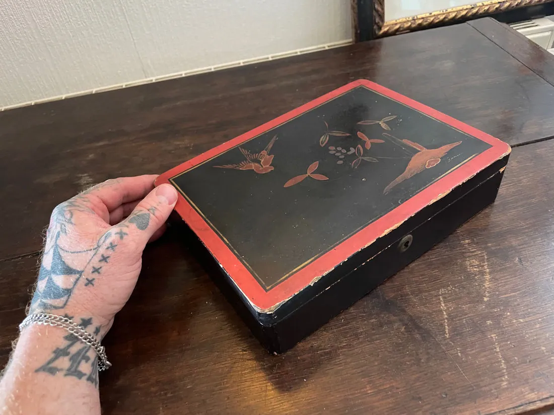 Antique Meiji Period Japanese Jewellery box (sizes in pics), photo 6 of 15