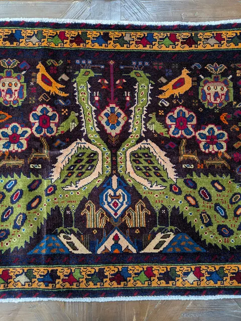 Afghan Rug #2034, 96 x 72 cm