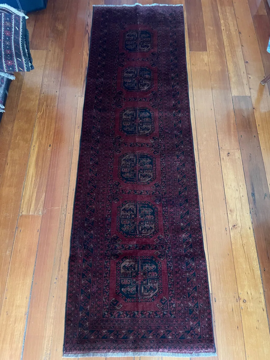 Afghan Rug #867, 281 x 84 cm, photo 2 of 12