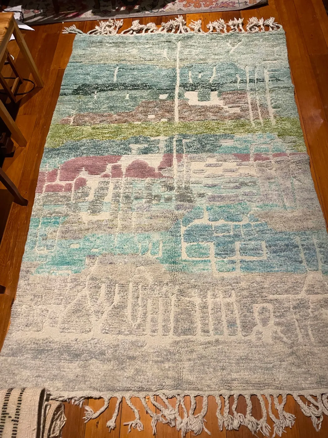 Icey Sea , Large Authentic Beni Ourain, Moroccan Rug, 260 x 165 cm, photo 9 of 15