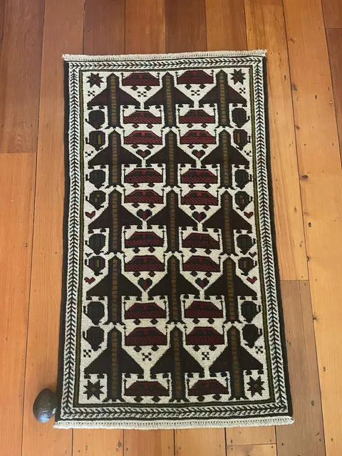 Afghan Rug #886, 123 x 72 cm