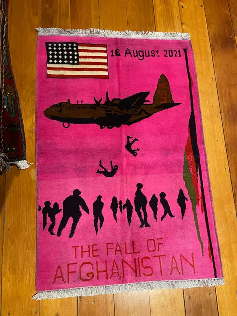 War Rug #1019, 123 x 82 cm
