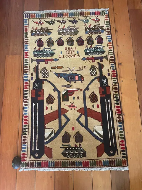 War Rug #888, 145 x 86 cm
