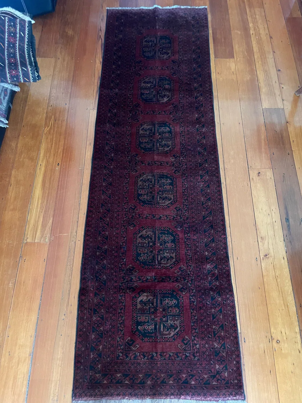 Afghan Rug #867, 281 x 84 cm, photo 1 of 12