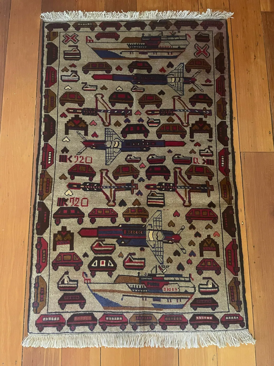 Afghan Rug #1077, 139 x 89 cm, photo 8 of 8