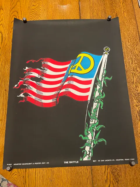 Original vintage blacklight poster. 1969