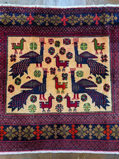 Afghan Rug #2039, 78 x 64 cm