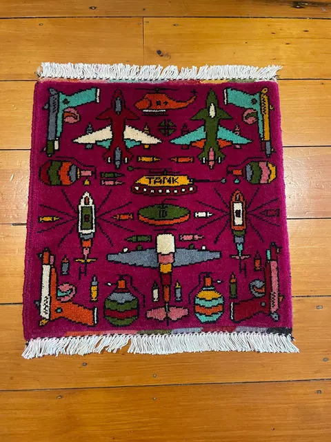 War Rug #937, 56 x 51 cm