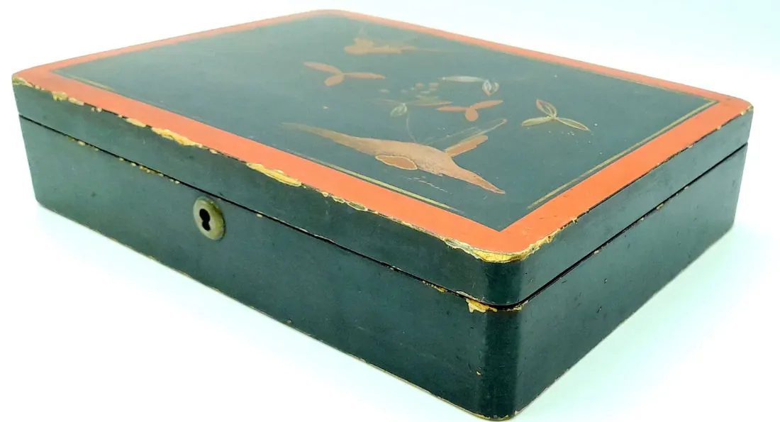 Antique Meiji Period Japanese Jewellery box (sizes in pics), photo 4 of 15